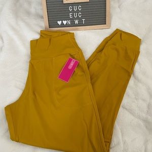Mustard yellow NWT cuffed lounge pants